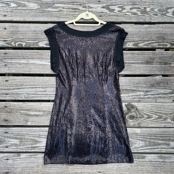 nanette lepore black sequin dress Nanette Lepore Black Sequin Long Sleeve Party Dress Evening Size 4 New